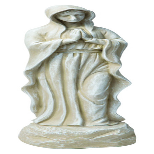 Statue Polyresin White 26" Madonna White