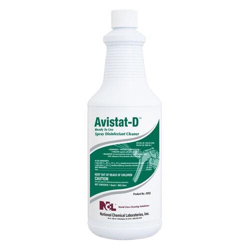 NCL 0252-36 Disinfectant Spray Avistat-D Citrus Floral Scent 1 qt Clear
