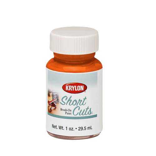 Krylon Short Cuts Brush On Paint KRYLON KSCB022 Brush on Paint Short Cuts Gloss Glow Orange 1 oz Glow Orange