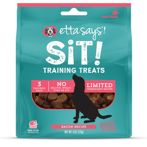 Etta Says! 44700813 Training Treats Sit! Bacon Grain Free For Dogs 6 oz