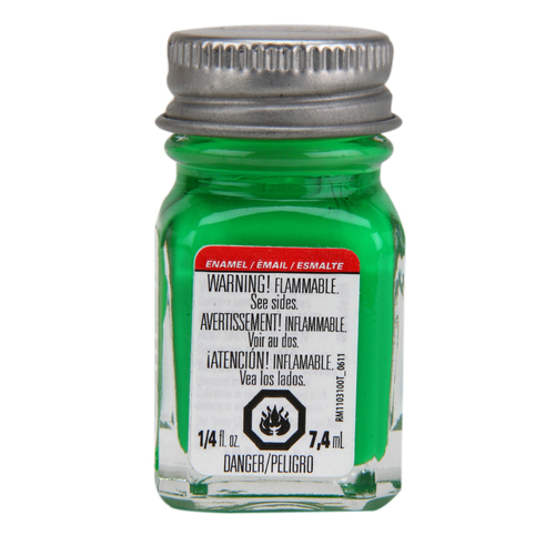 Enamel Paint Fluorescent Green 0.25 oz Green