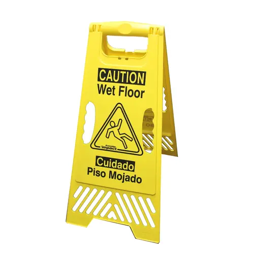 IMPACT 9152BH Impact Wet Floor Sign Yellow Black, 1 Count