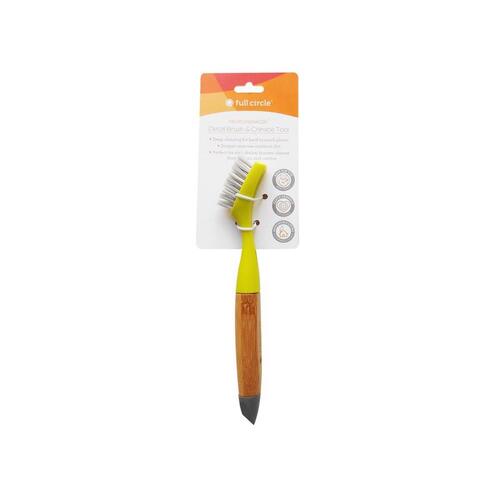Full Circle FC17132G Detail Brush Micro Manager 0.98" W Bamboo Handle Green