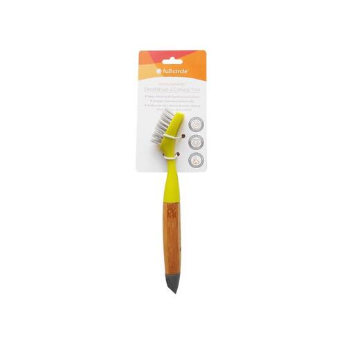 Detail Brush Micro Manager 0.98" W Bamboo Handle Green