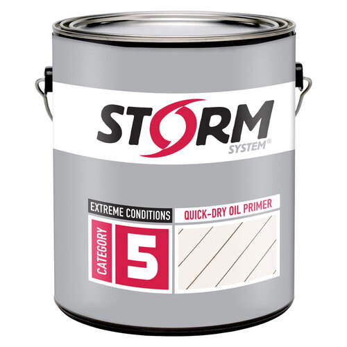 Storm System 52344XX-1 Oil Primer White Alkyd-Based 1 gal White