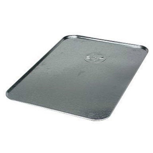 Oil Drip Tray Galvanized Metal 5 qt Rectangular Silver