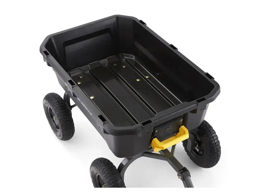 gorilla様 PUBLIC GENERAL143cm Gorilla Carts GCG-7 7 Cubic Foot, Black, Heavy Duty Poly