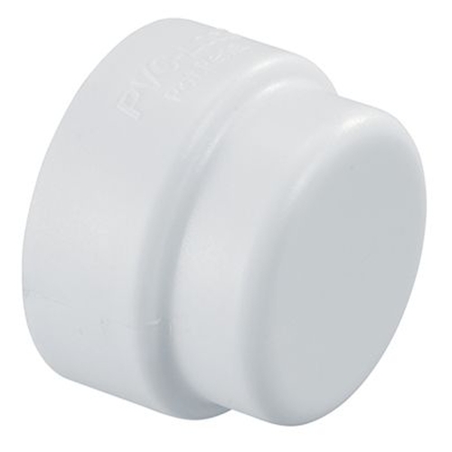 End Cap PVC-Lock 1" D White