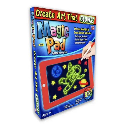 Light-Up Drawing Pad As Seen On TV Plastic Multi-Colored Multi-Colored