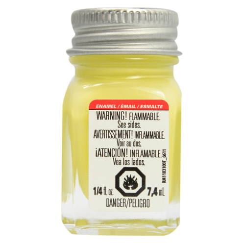 Enamel Paint Gloss Light Yellow 0.25 oz Light Yellow