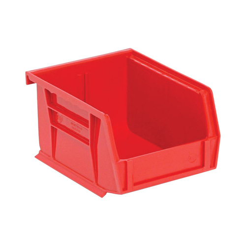 Tool Storage Bin 4-1/8" W X 2-13/16" H Polypropylene 1 compartments Red Red