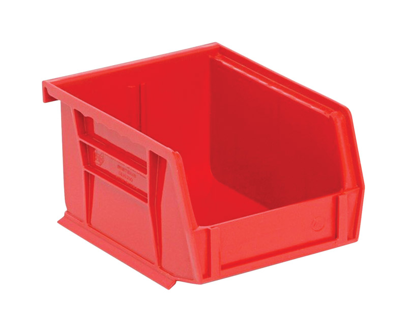 Quantum Storage RQUS210RD-UPC Tool Storage Bin 4-1/8" W X 2-13/16" H Polypropylene 1 compartments Red Red