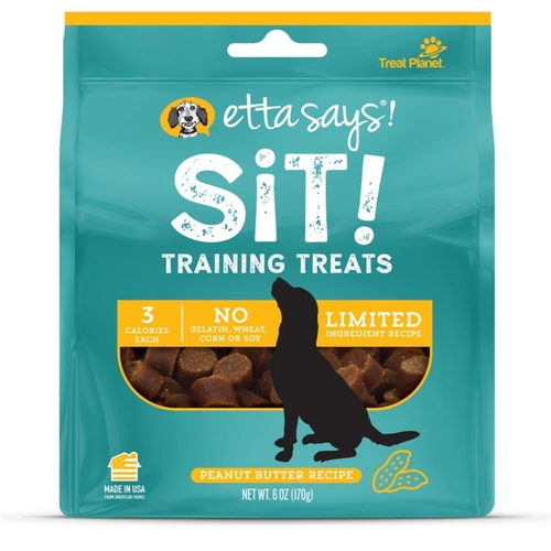 Etta Says! 44700811 Training Treats Sit! Peanut Butter Grain Free For Dogs 6 oz