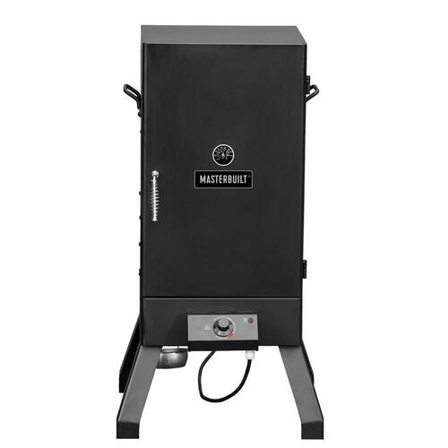 Smoker Analog Wood Chips Vertical Black Black