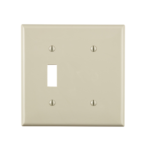 Leviton 80706 00t Wall Plate Light Almond 2 Gang Thermoplastic Nylon Blank Light Almond Buy Now