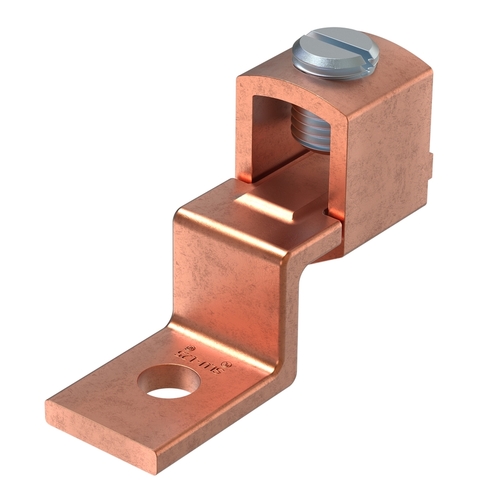 Offset Terminal Lug 6-1/0 AWG Copper Copper Pair