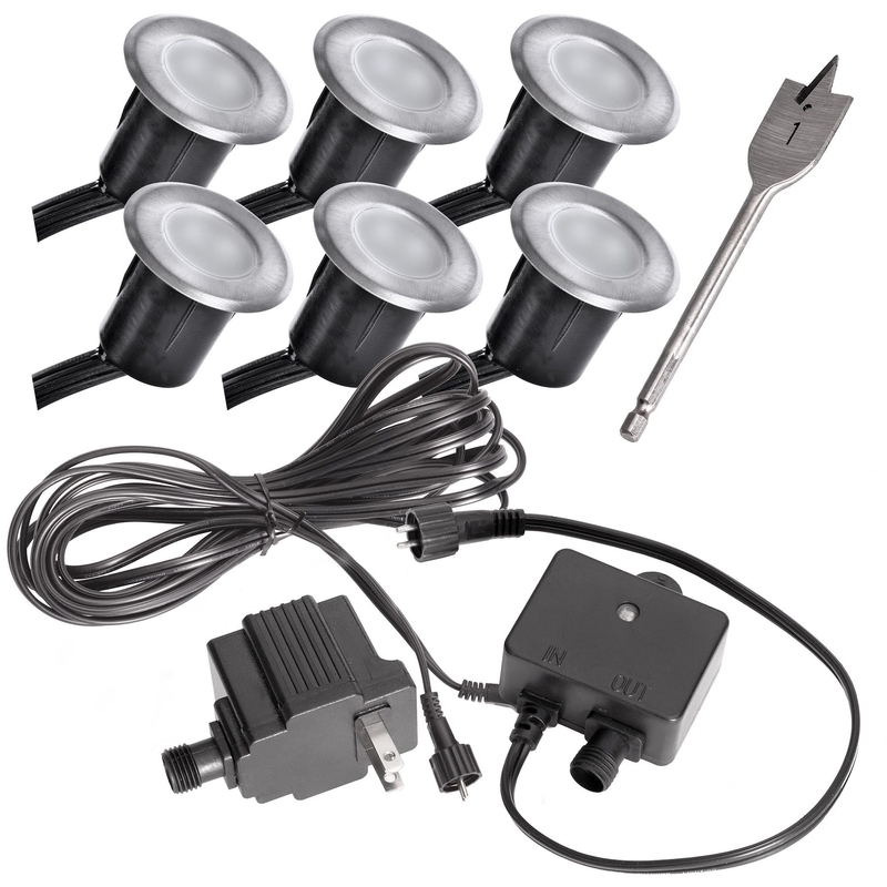 Sterno Home GL40917 Deck Light Kit Low Voltage 5 W LED Black