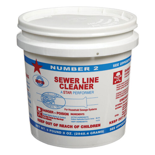 Rooto 1010 2 Main Line Cleaner Number 2 Crystals 6.5 lb