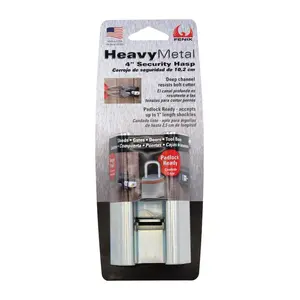 FENIX 402ZN32 Hasp Heavy Metal Zinc-Plated Steel 4" L Zinc-Plated