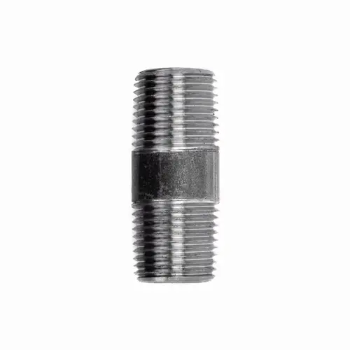 Nipple 1/4" MIP each T X 1/4" D MIP Black Steel 2" L Black - pack of 5