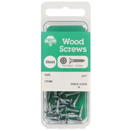 Wood Screws No. 6 S X 1" L Phillips Zinc-Plated Zinc-Plated - pack of 10