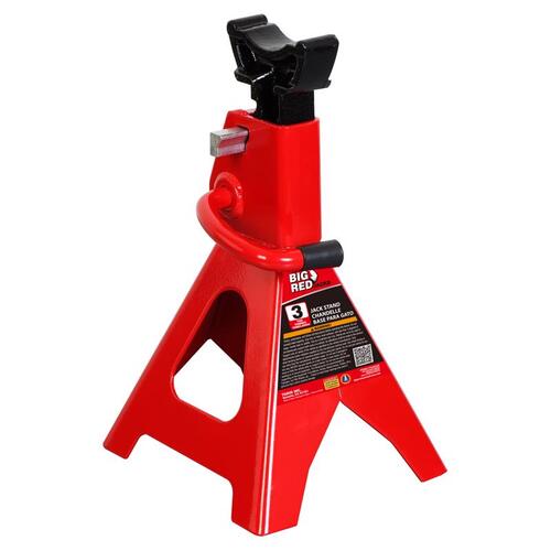 Double Lock Jack Stands Big Red Manual 6000 lb Red