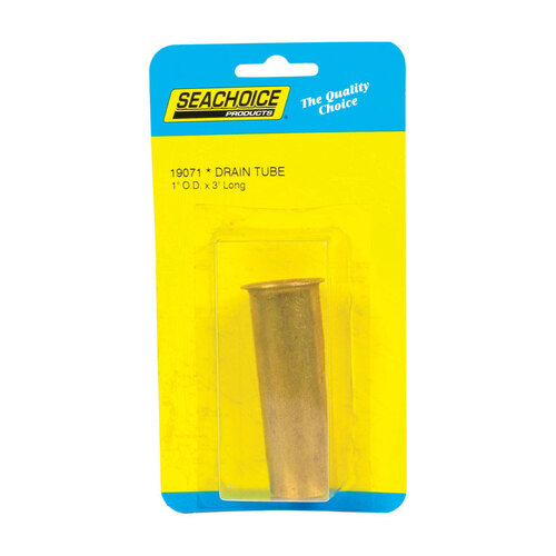 Seachoice 19071 Drain Tube Brass 3" L X 1" W Gold