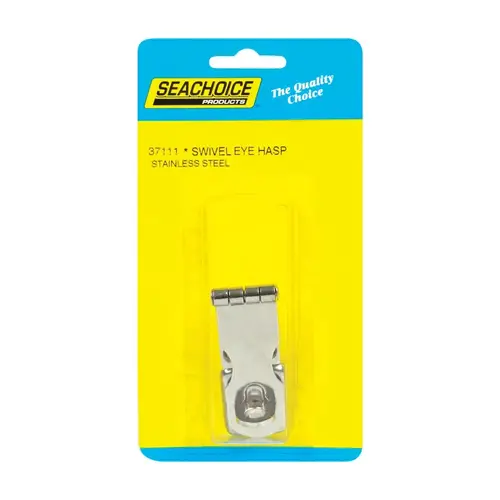Seachoice 37111 Swivel Eye Hasp Polished Stainless Steel 1" L X 4" W Polished
