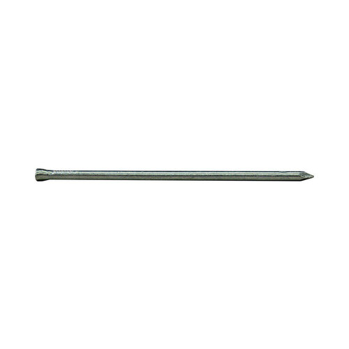 00 Casing Nail, 10D, 3 in L, Carbon Steel, Hot-Dipped Galvanized, Brad Head, Round Shank, 1 lb