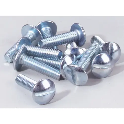 Machine Screws No. 1/4-20 X 1" L Combination Truss Head Zinc-Plated Steel Zinc-Plated