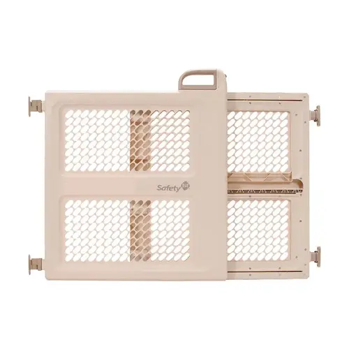 Child Safety Gate Ivory 26" H X 42" W Plastic Ivory - pack of 2