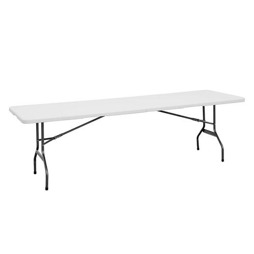 Living Accents TA3096F Folding Table 30" W X 8 ft. L Rectangular White