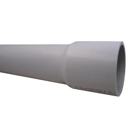 Cantex A53CE12 Electrical Conduit 2-1/2" D X 10 ft. L PVC For Rigid Gray