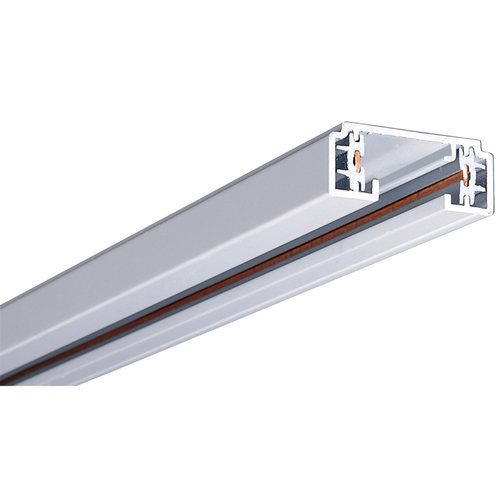 LZR102P Lazer Track Light System, 2 ft L, 1-3/8 in W, 120 V, 1-Circuit, Aluminum, White