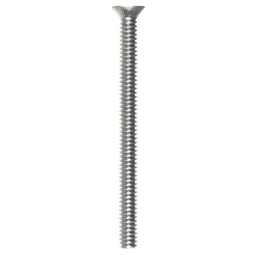 Machine Screws No. 10-24 X 2-1/2" L Phillips Flat Head Zinc-Plated Steel Zinc-Plated