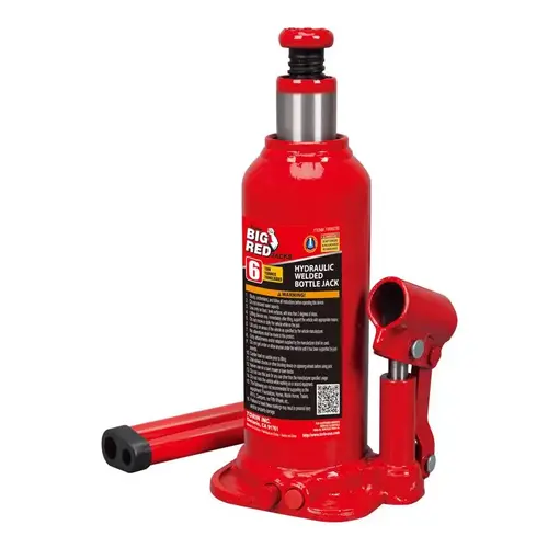 Torin T90603B Automotive Bottle Jack Big Red Hydraulic 12000 lb Red