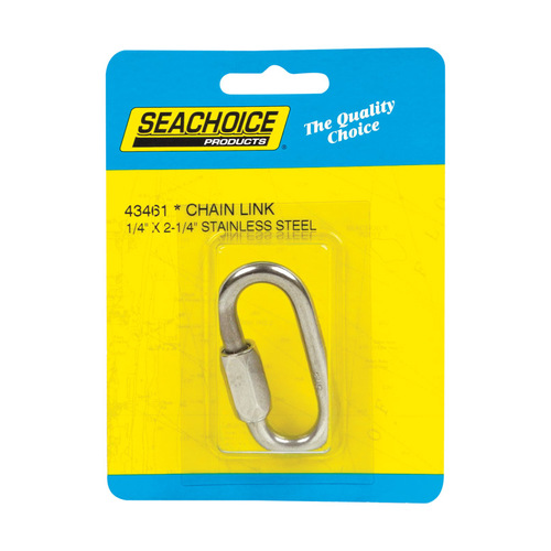 Seachoice 43461 Chain Link Polished Stainless Steel 2-1/4" L X 1/4" W Polished