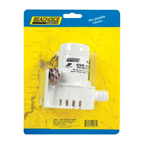 450 GPH ABS Plastic 3/4 In. Bilge Pump White