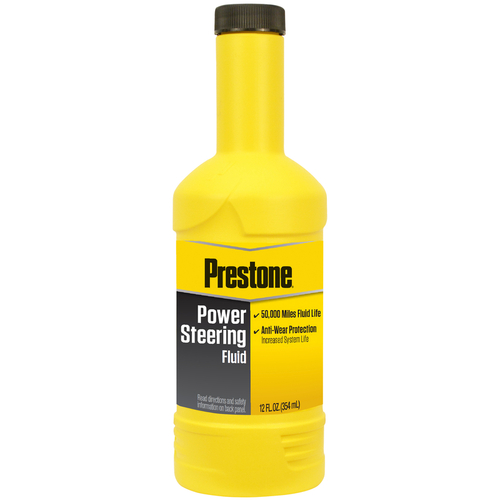 PRESTONE AS260Y Power Steering Fluid Clear Amber, 12 oz Bottle