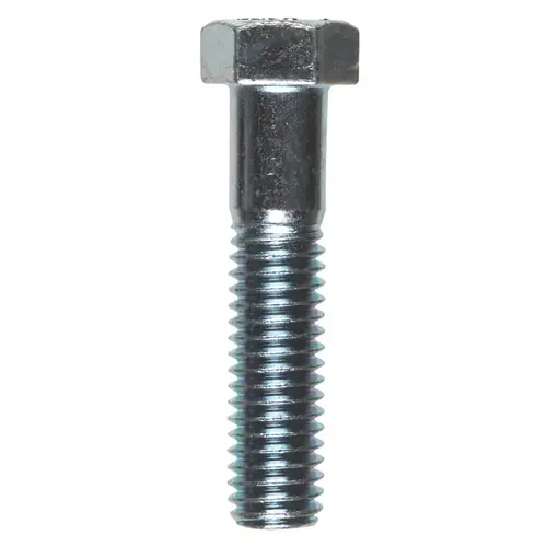 Hex Bolt 7/16" D X 2" L Zinc Plated Steel Zinc Plated