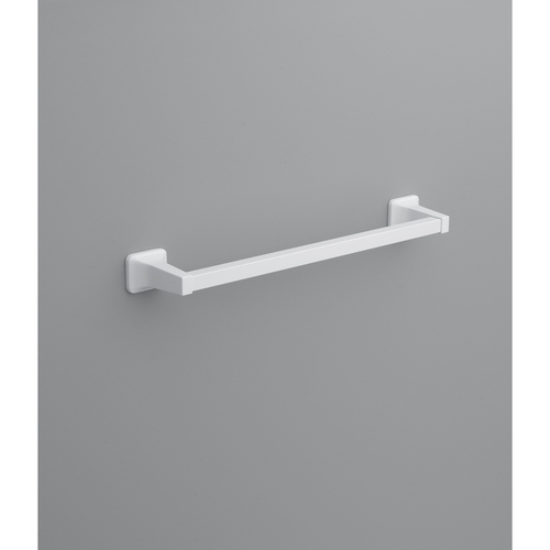 Towel Bar Satin White 18" L Die Cast Zinc Satin