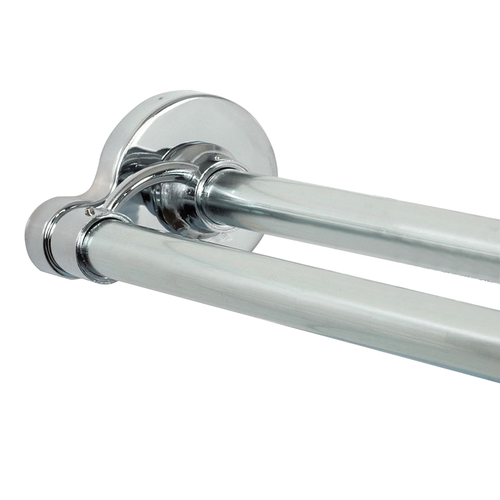 Zenith Products 36602SS Double Curtain Rod Chrome Silver Chrome