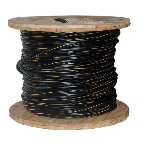 Southwire 55417407 Underground Cable 500 ft. 2/3 Stranded Triplex Black