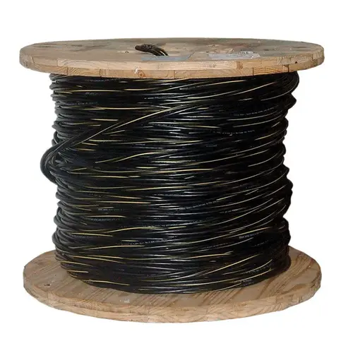 Underground Cable 500 ft. 2/3 Stranded Triplex Black - pack of 500