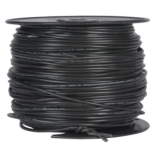 Low Energy Cable 500 ft. 18/1 Solid Copper Black - pack of 500