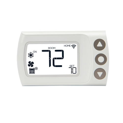 LUX CS1-WH1-B04 Smart Thermostat Built In WiFi Heating and Cooling Touch Screen White