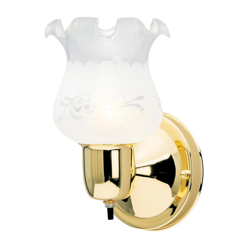 Wall Sconce 1-Light Polished Brass Polished Brass