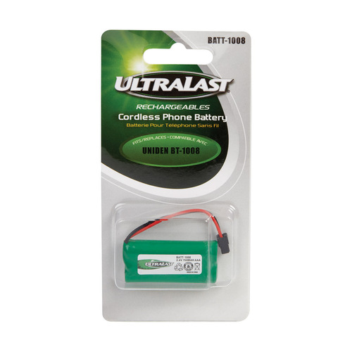 Ultralast BATT-1008 Cordless Phone Battery NiMH AAA 2.4 V 750 Ah BATT-1008