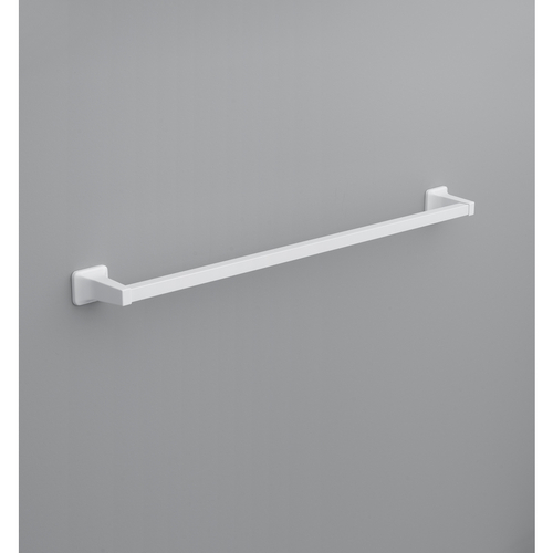 Towel Bar Satin White 30" L Die Cast Zinc Satin