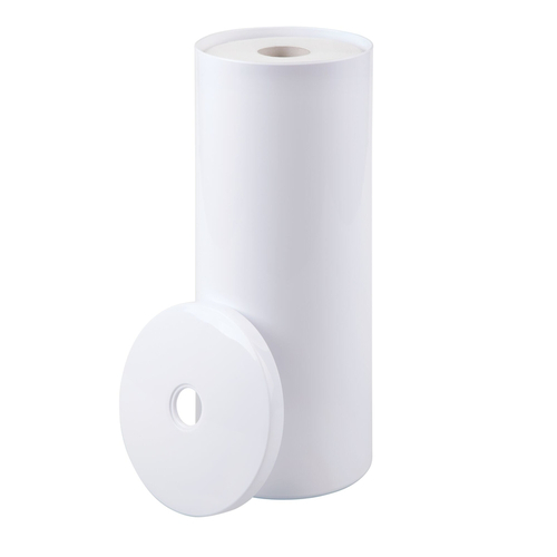 Toilet Paper Holder Una White Plastic White